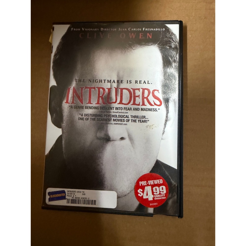 Intruders‎ (2011) DVD Clive Owen Psychological Horror by Fresnadillo
